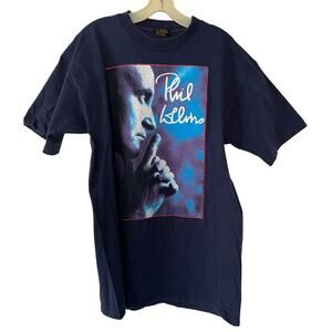 Phil Collins Vintage Far Side Of The World Tour Brockum Single Stitch T Shirt XL